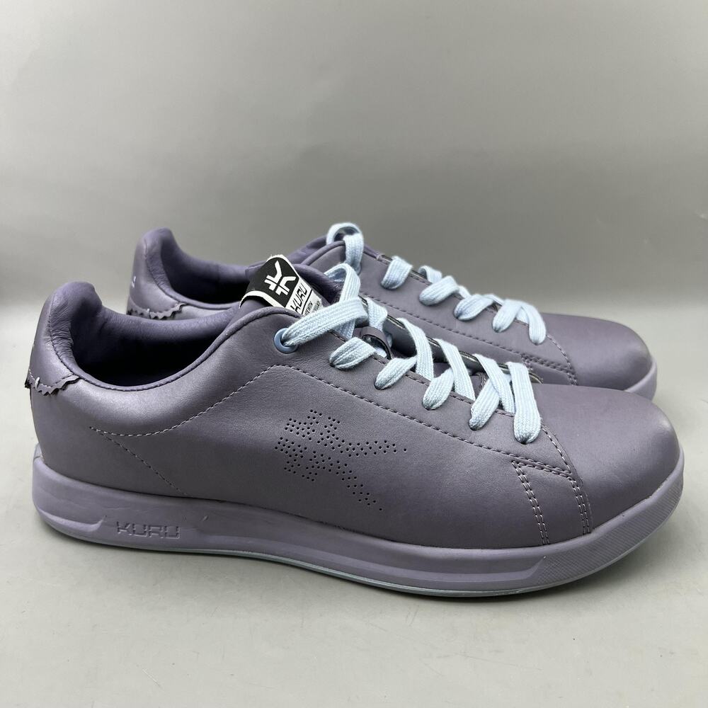 KURU Roam Classic Court Shoes Women Size 10.5 Purple Leather Comfort Sneakers